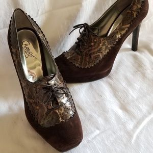 Carlos Santana platform booties